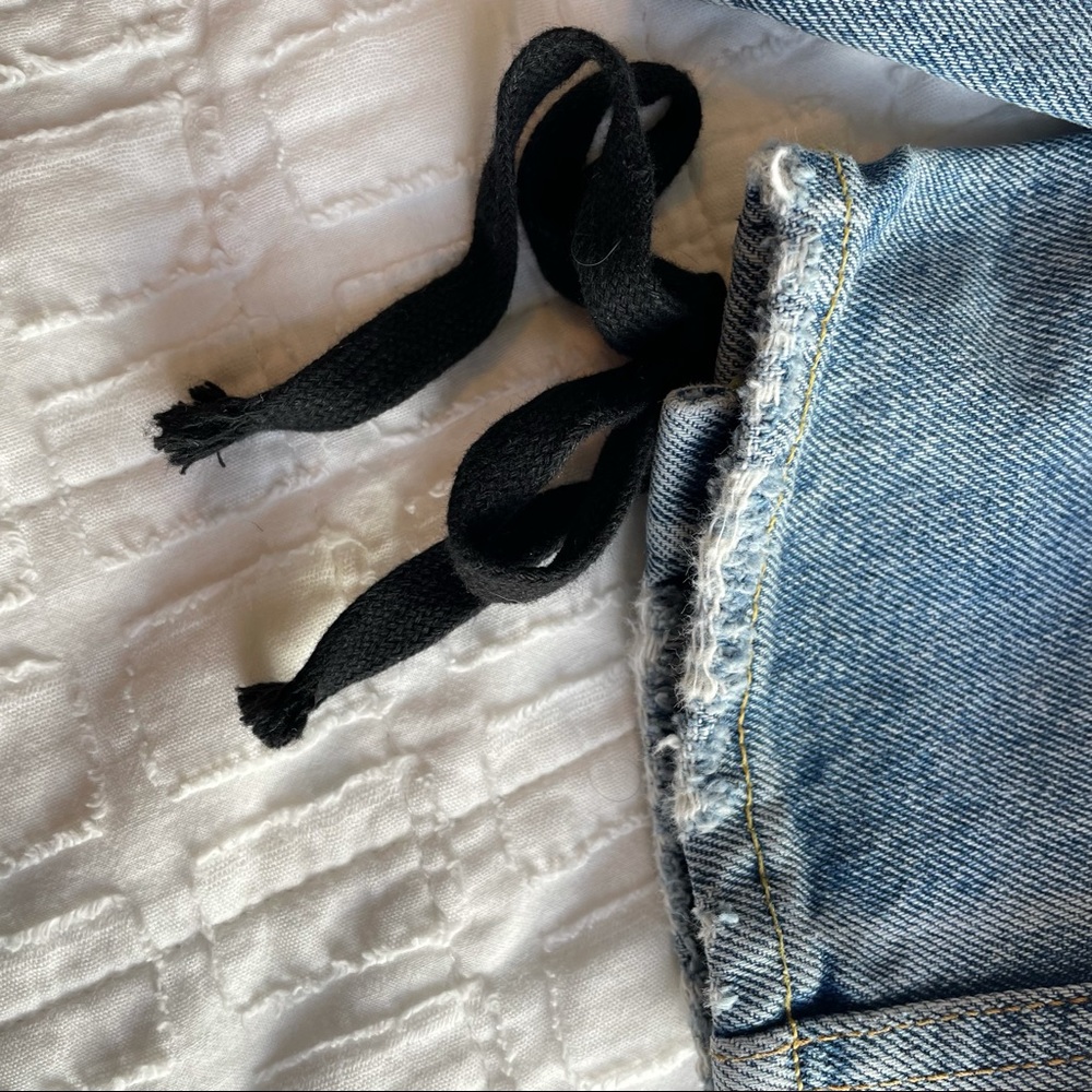 GRLFRND Karolina High Rise Lace Up Jeans 27 - Picture 7 of 10
